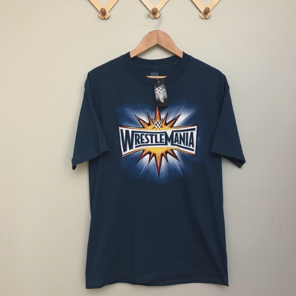 Wrestle mania blue tshirt